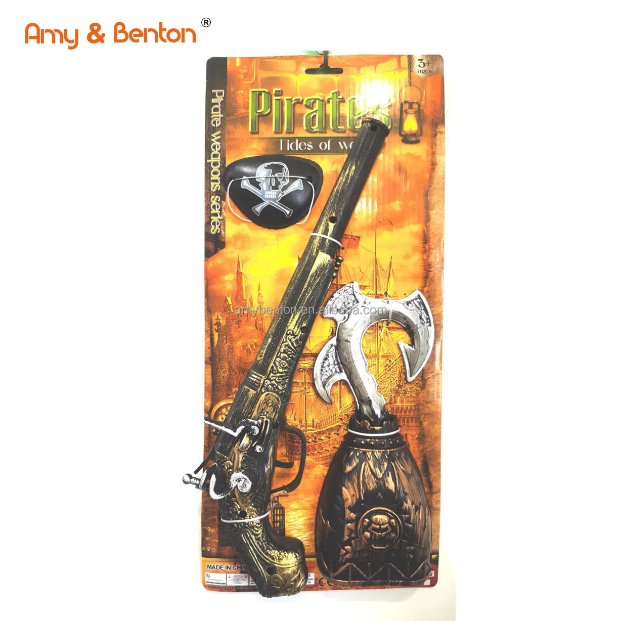 Pirate toys hot sale plastic pirate gun knife toys kids gifts pretend play set for children