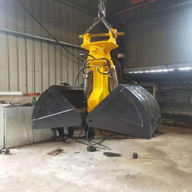Clam shell grab shell bucket for excavators and loaders for sale