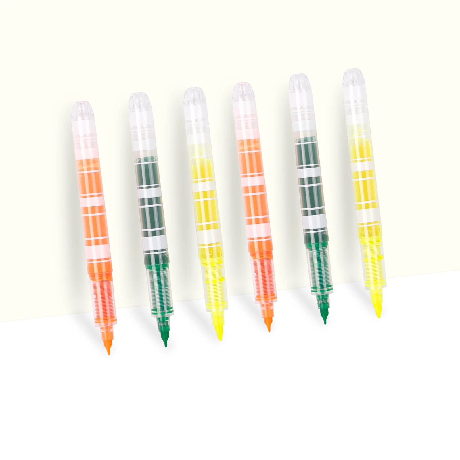Cheap Price Stationery Highlighter Pen Set Plastic Orange Highlighter Pen For Sthool