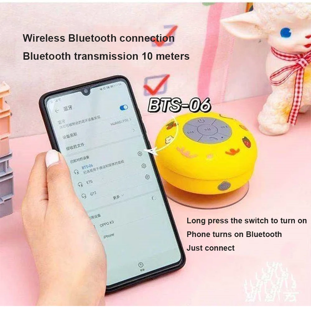 High Technology Cute Portable Water Proof Bt Speaker Wireless With Mic