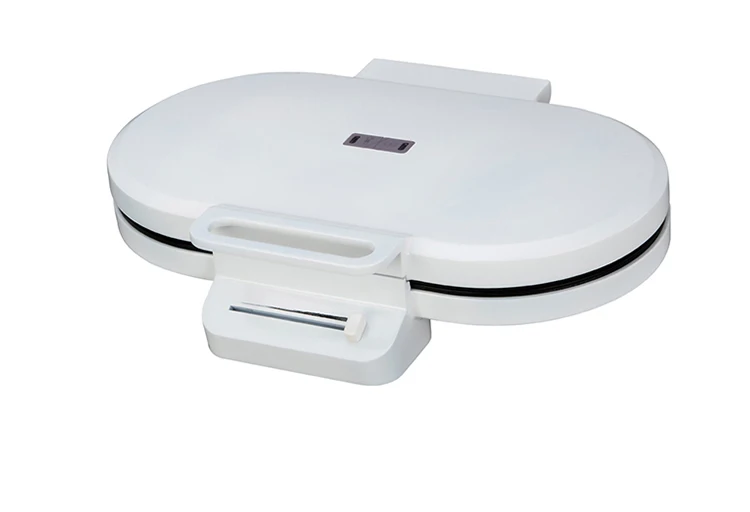 Two Slices Round Electric Waffle Machine for Home Use Automatic With Optional Plate