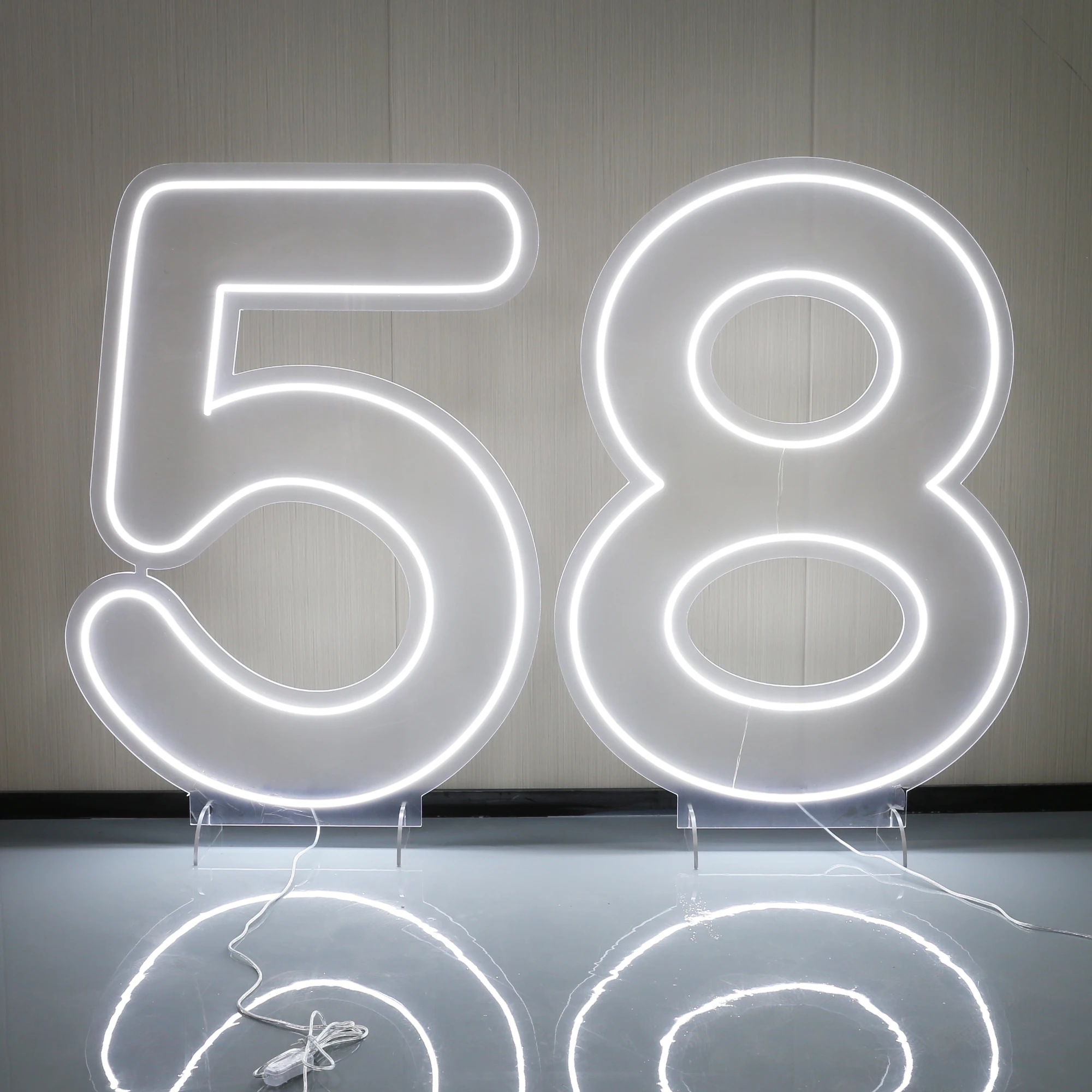 New design custom neon shop sign board Window dropping business sign digital standing neon sign