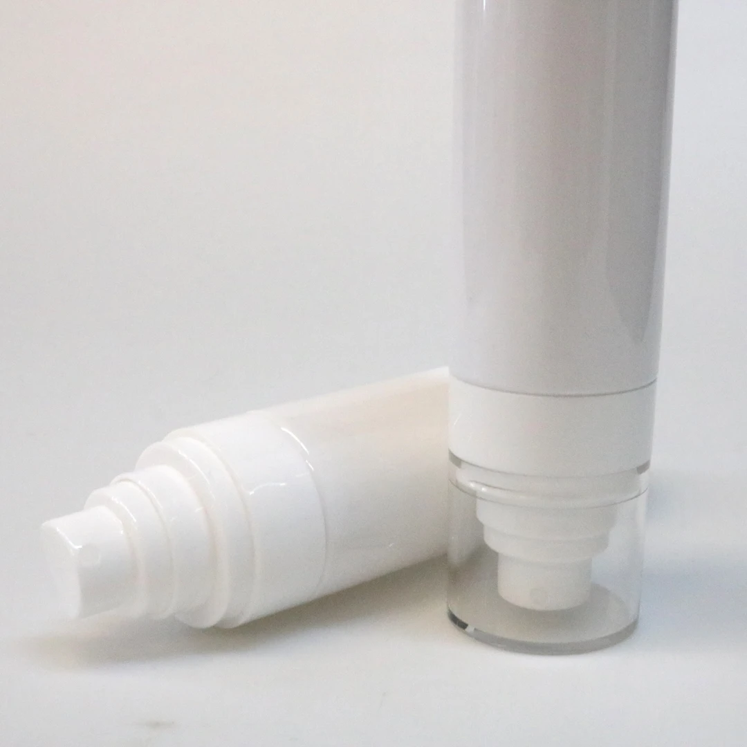 Private Label Cosmetic Packaging Pet Spray Bottle 30ml 50ml 80ml 100ml 120ml Skincare Packaging Airless Pump Bottle