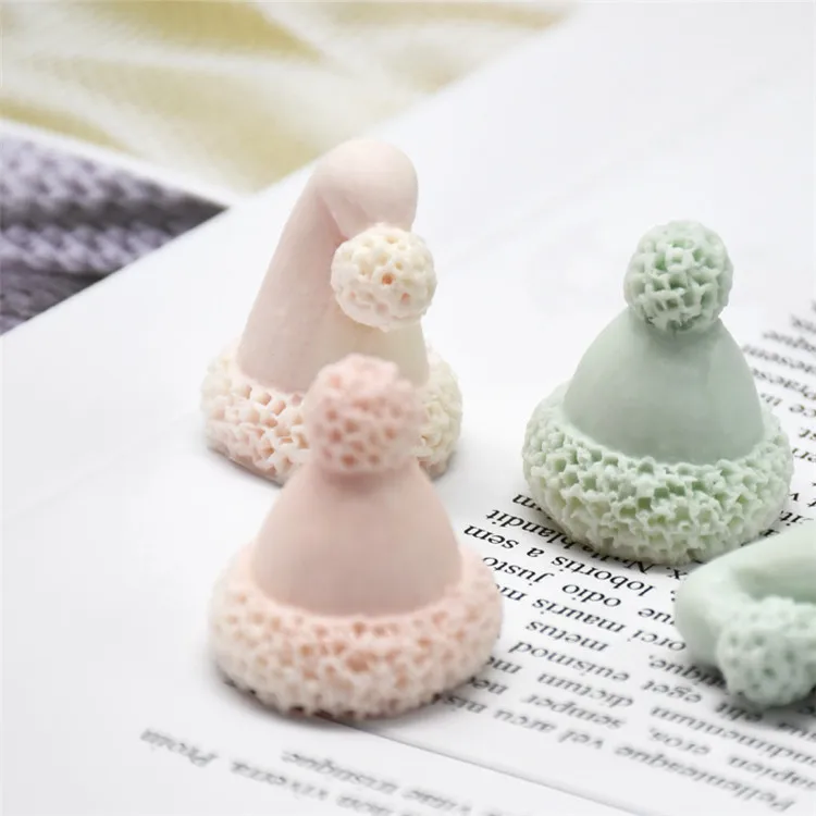 Рождественская шляпа симпатичная силиконовая форма «сделай сам» пластырь для свечи шляпы миниатюрные полимерные Формы инструмент помадки ручной работы