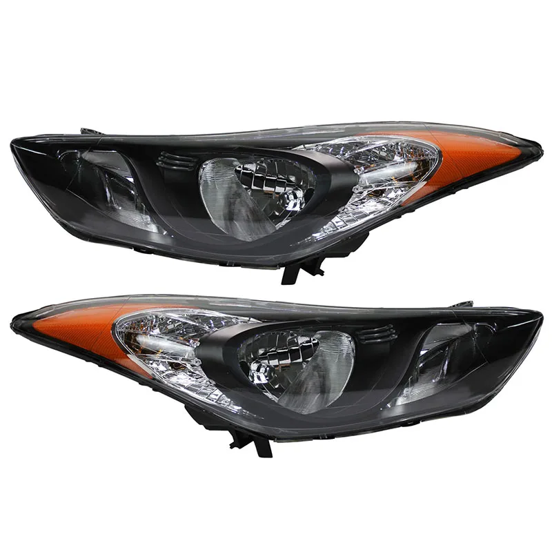 Halogen Front Headlamp Black For Hyundai Elantra 2011 2012 2013