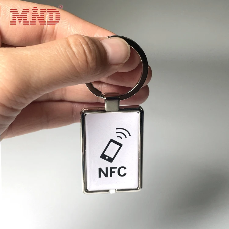Custom 125khz 13 56MHz Smart Hotel Locks Door Access Control Keyfob RFID Key Tags Epoxy Keychain