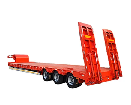 12m 3 axle 50 Ton Lowbed Trailer High Quality Lowbed Truck Trailers Drop Deck Extendable Lowboy Trailer for Sale