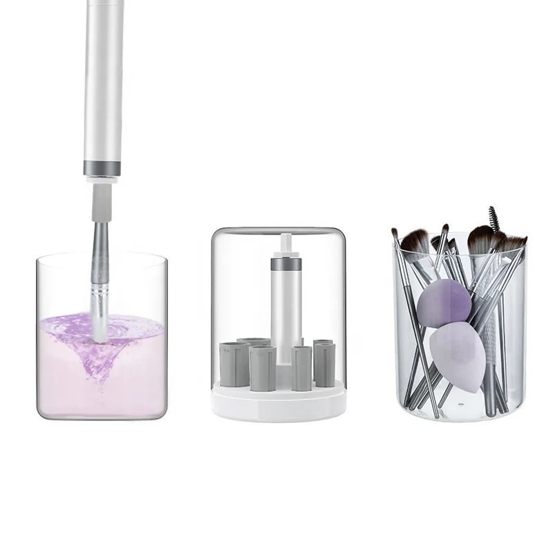 2 in 1 Multi-Function Cleaner Grafting Eyelashes Beauty Eyelash Shaker Lazy Cleaning Quick-Drying Electric Makeup Brush Cleaner