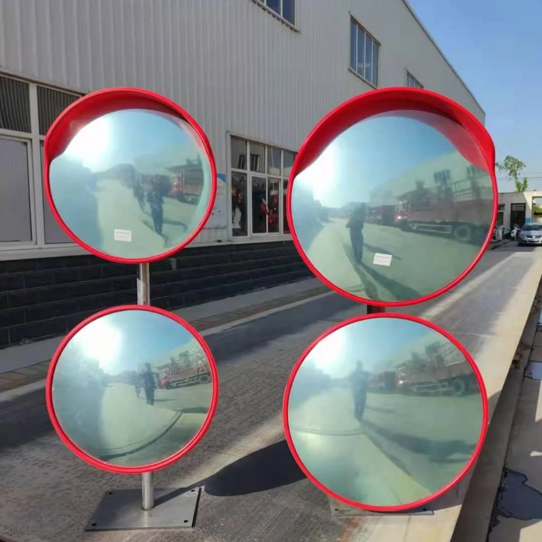 Convex Traffic Mirror for Driveway, Warehouse and Garage Safety or Store and Office Security, with Adjustable Wall Fixing