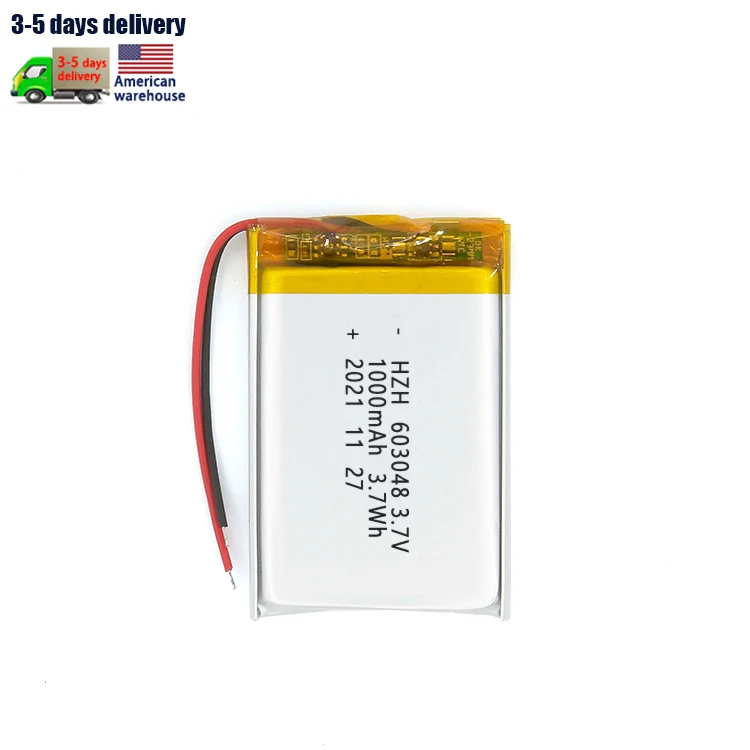 KC custom 1S1P 603048 800mAh 900mAh air Purifier battery Rechargeable 603048 1000mAh 3.7V polymer lithium-ion battery