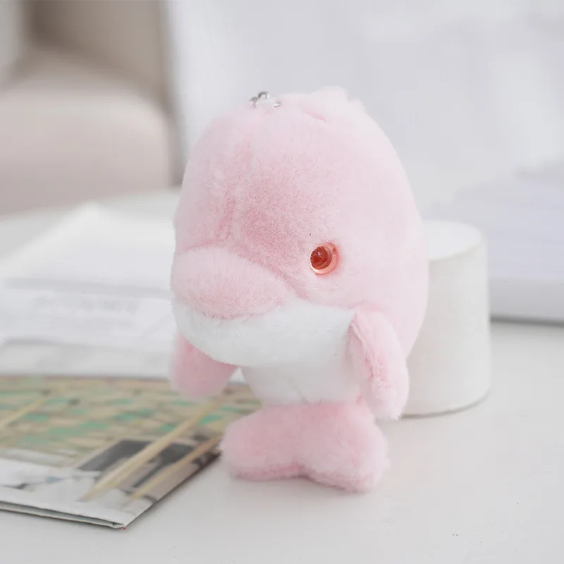 stuffed animal toys ocean cute colorful dolphin kawaii plush keychains toy Little Dolphin KeyChain bag charm pendant accessories
