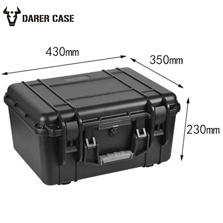 Camera hard waterproof small cases shockproof box 430*350*230mm DPC077