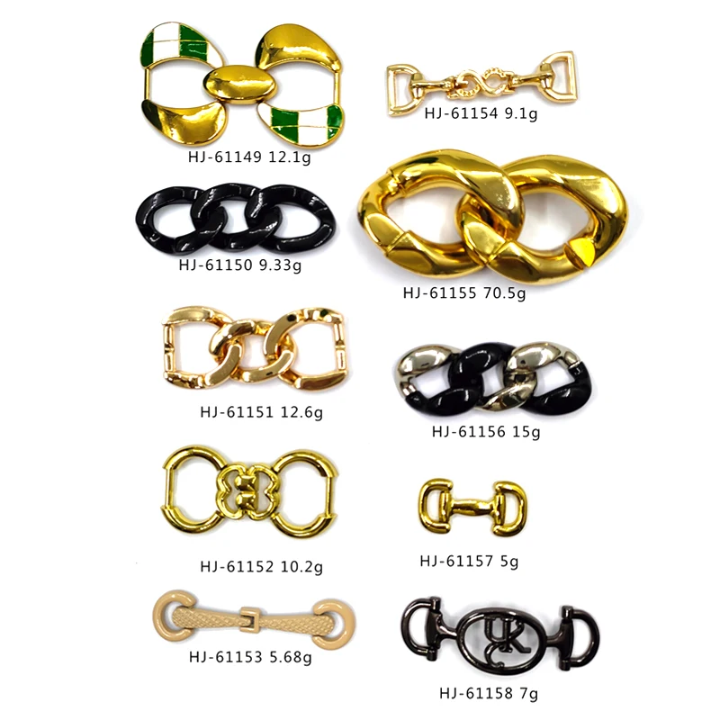 HJ Fashion Accessories Metal Shoe Chain Suitable For Shoe Buckle Shoe Accessories Charm