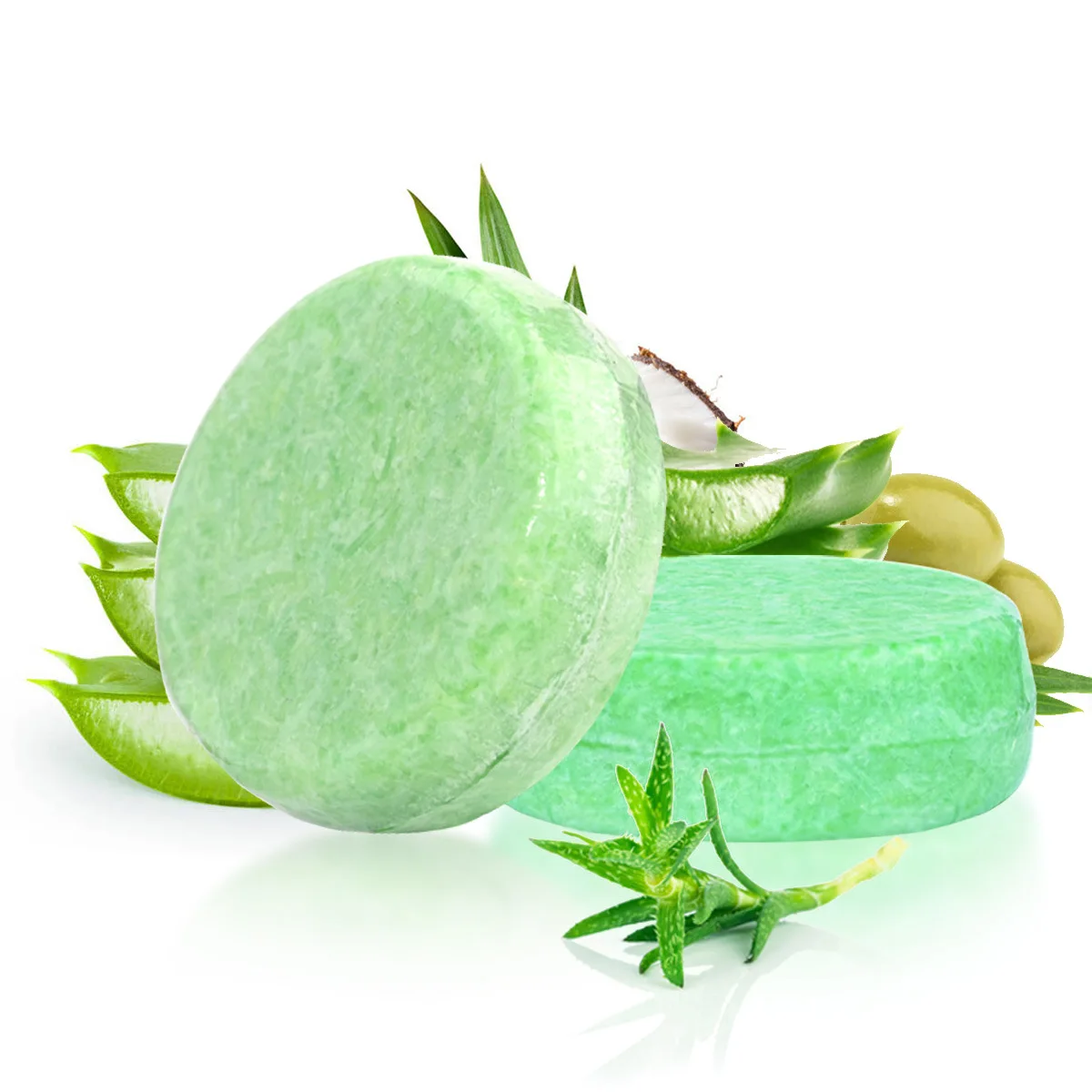 OEM Wholesale Natural Aloe Vegan Ginger Hair Regrowth Shampoo Soap Bars Hair Care Oil Control Refreshing Shampoo Solid Bar