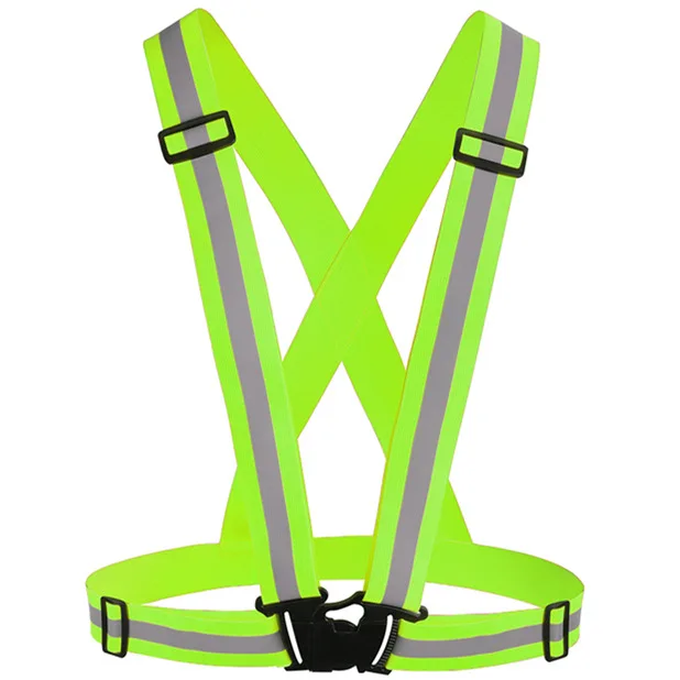 Hot Sale Adjustable Strap Belt High Visibility Reflective Running Gear Vest (1600347692227)