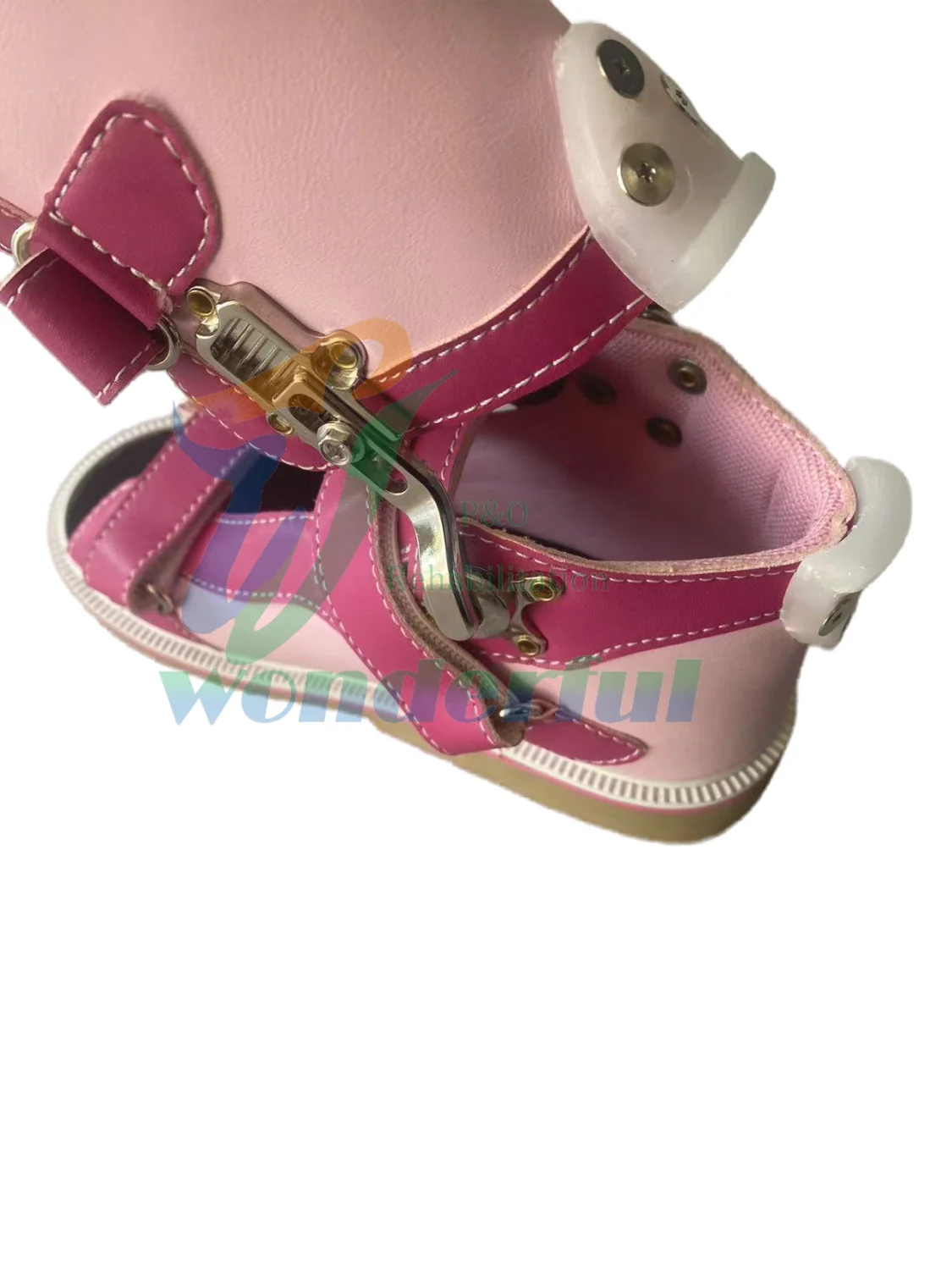 Orthopedic High Ankle Leather Sandals Children Non-Slip Flat Feet Correction Medical Rehabilitation Supplies Hemiplegic Shoes