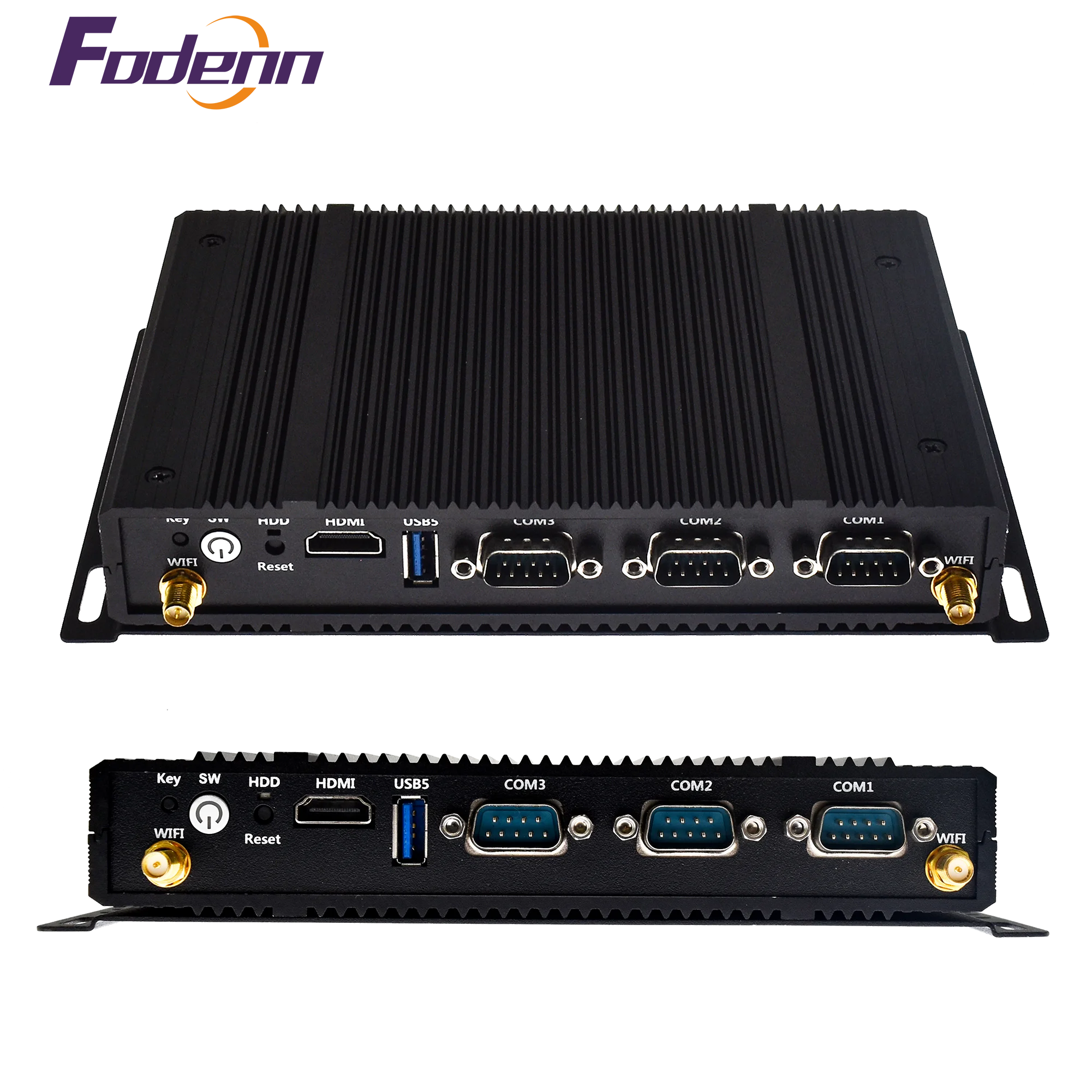  Fodenn Intel J1900 IPC-AC200 процессор встроен Мини компьютер деревянный ящик промышленного безвентиляторный