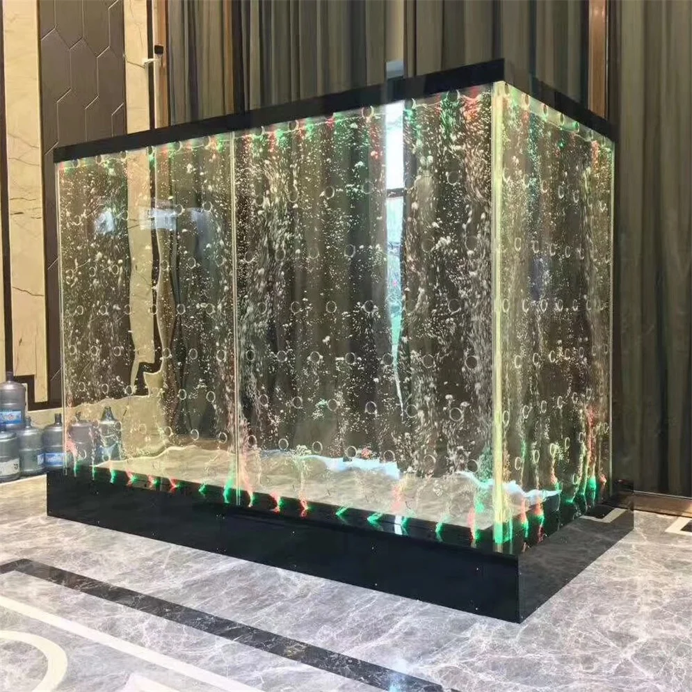 Modern Acrylic Water Bubble Wall Luxury Living Screen & Room Divider with Beautiful Aquarium Decor for Indoor