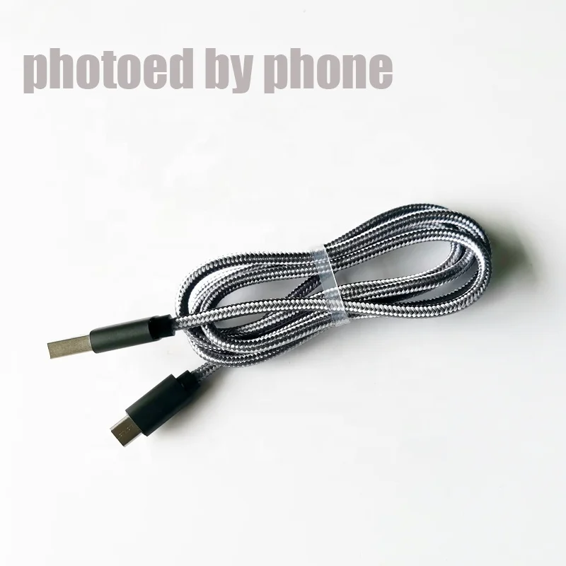  WIK-YT Wholesale 1M 2.1A Nylon Braided Charging Colored Phone Charger Cord Micro One Shave