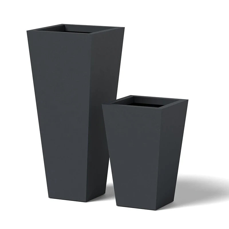 luxury indoor outdoor garden metal high vertical large plant pot flower vase