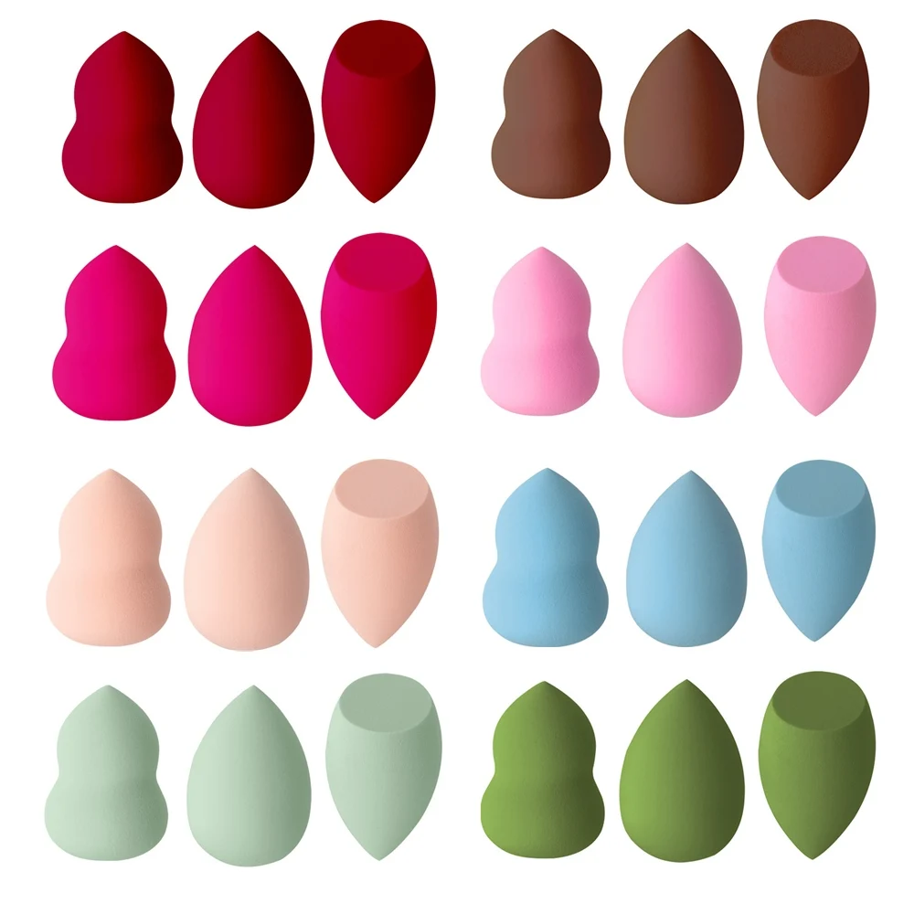 Wholesale Bottle Gourd Beauty Egg Puff Latex Free Powder Foundation Blending Makeup Sponge