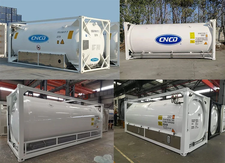 ASME 20-футовый криогенный LOX Lar LNG резервуар для хранения ISO T75 транспортный контейнер