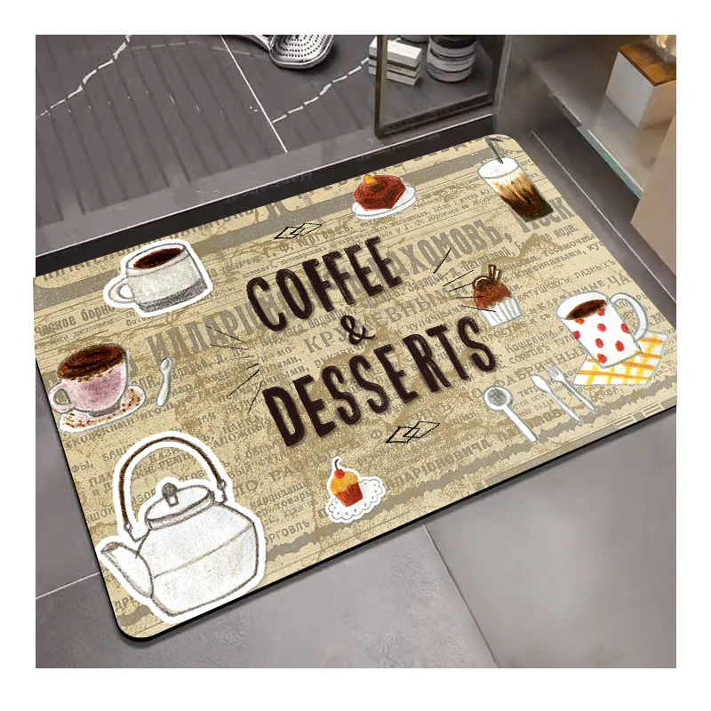 Diatomite Bath Mat Printed Rug 3d Design Door Mat Anti Slip Bath Room Carpet And Rug