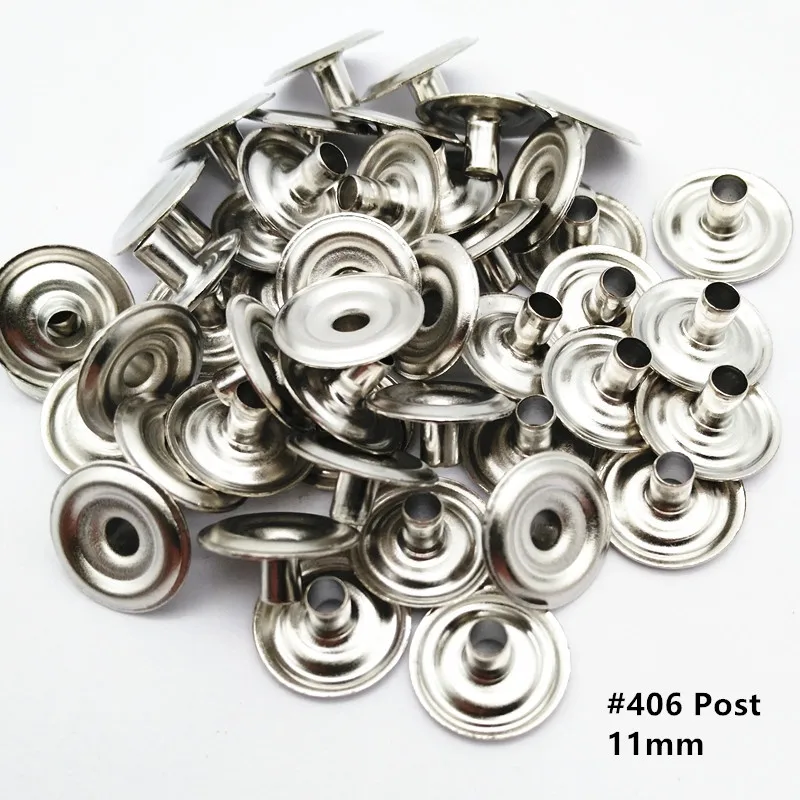 12.5mm 20L Metal ring snap button with #406 under parts in imitation nickel color, metal fastener button