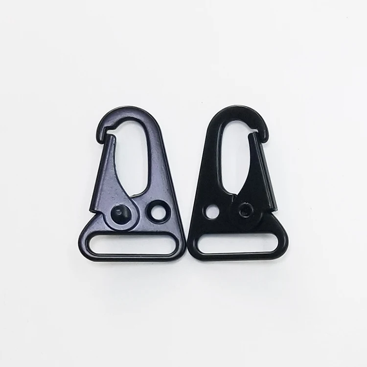 Customized multi-size zinc alloy multi-functional tactical hawkcranon buckle suitable for laser logo hawkbill carabiner hook