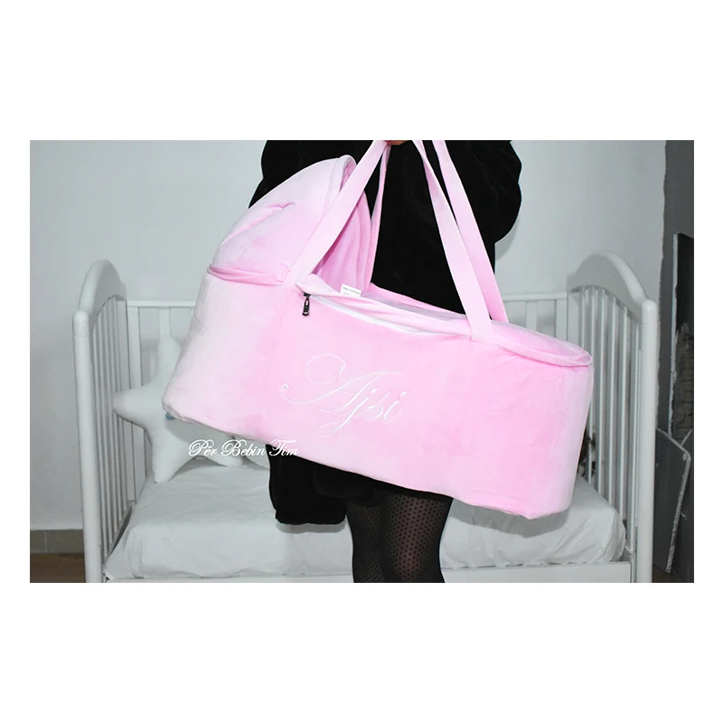 Zippered cover baby bassinet portable mosses basket portable bed coosleeper outside maternity machine wash cotton or velvet