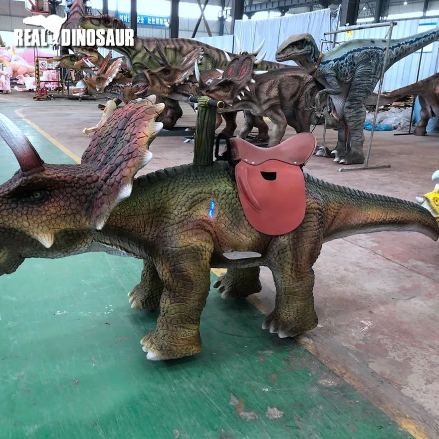 Amusement park Electrical Walking robot dinosaurs rides for sale