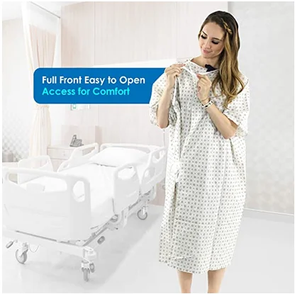 Medical Clothing Hospital Uniform Hot Style Printed Hospital Patient Gown