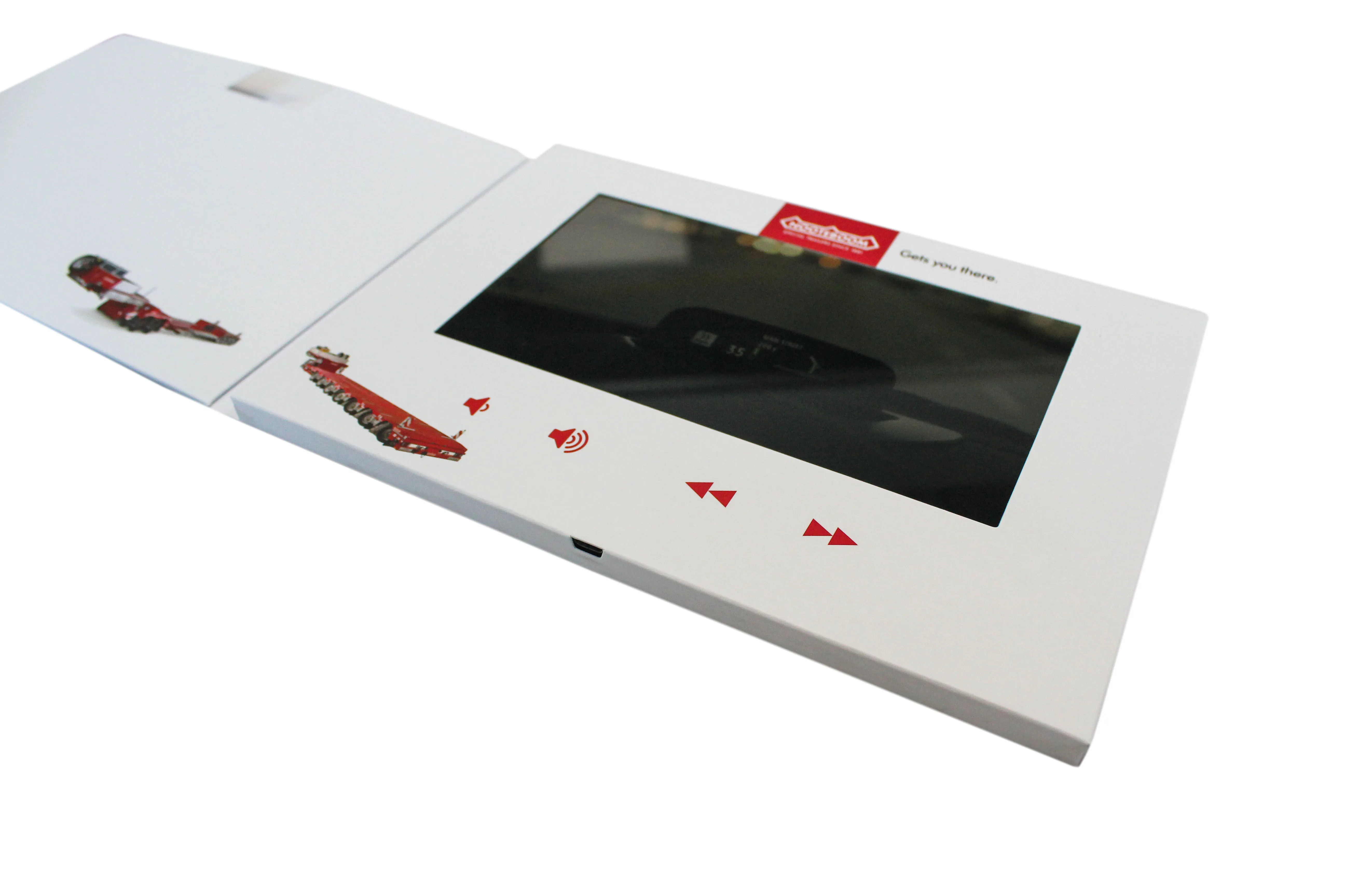 Shenzhen Boesy factory cheap cost for advertising wedding invitation 5 inch 7 inch lcd video brochure