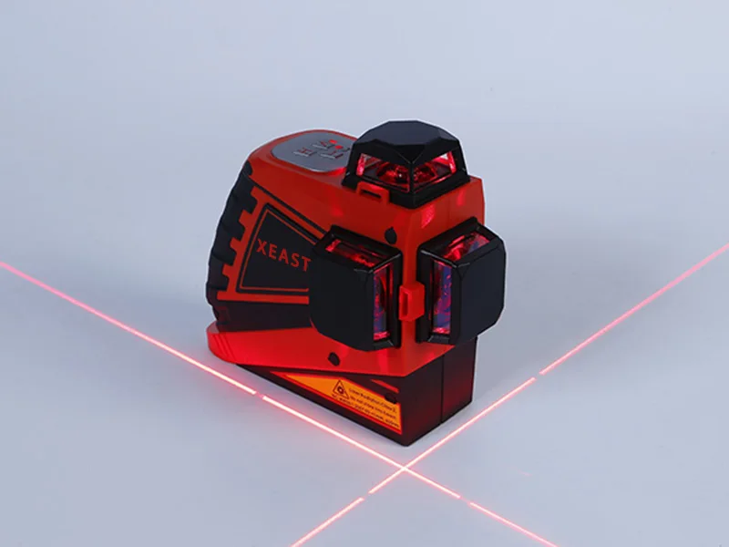 XEAS professional 3D 12Lines red Laser Levels Self-Leveling 360 Horizontal And Vertical Cross Green Laser Beam Line
