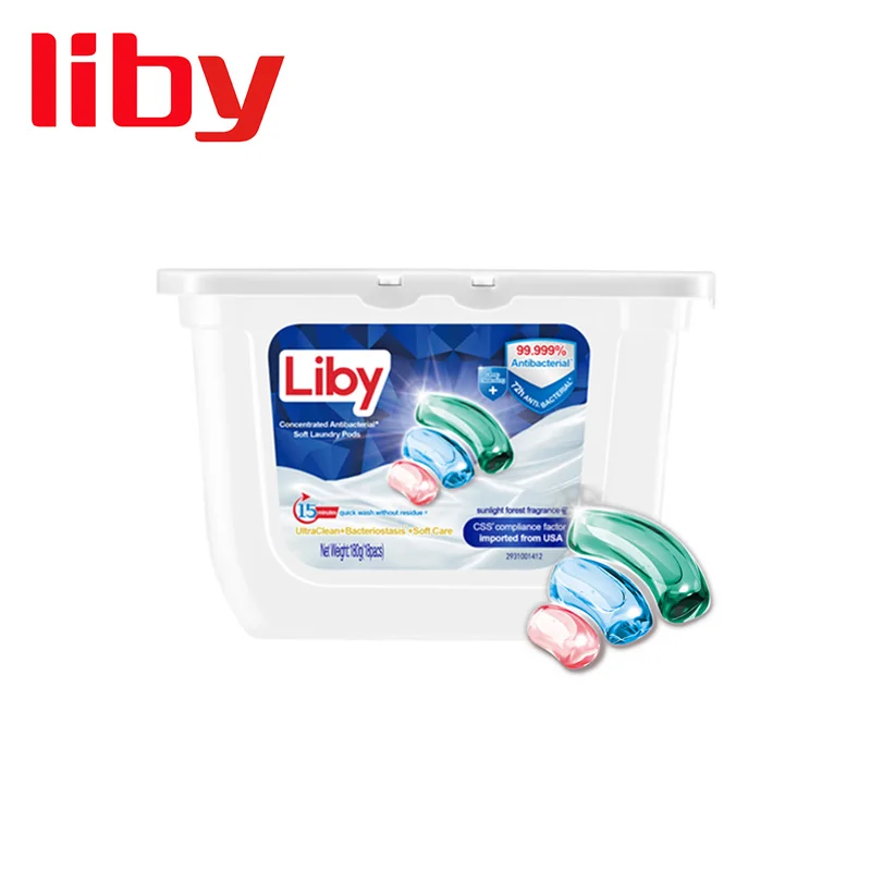 Капсулы для стирки liby капсулы 2022 oem 3 в 1 Оптовая Продажа капсулы для стирки гель oem odm Детские китайские капсулы для стирки