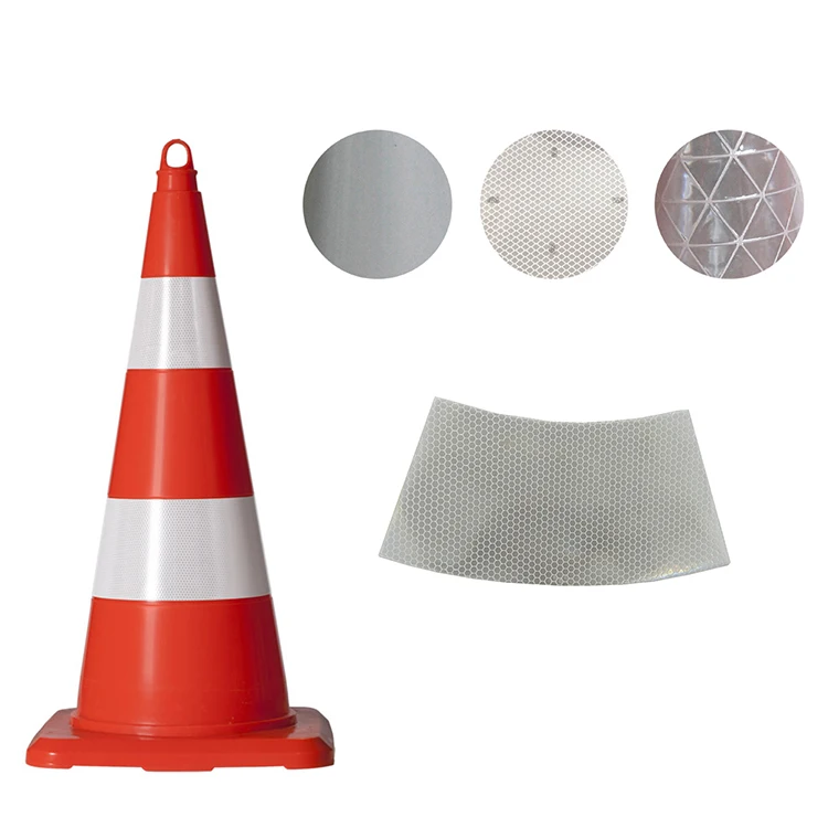 Dingfei Wholesale 28 Inch Construction Road Safety Control Rubber Custom Reflective PVC Traffic Cone Collar Sleeves
