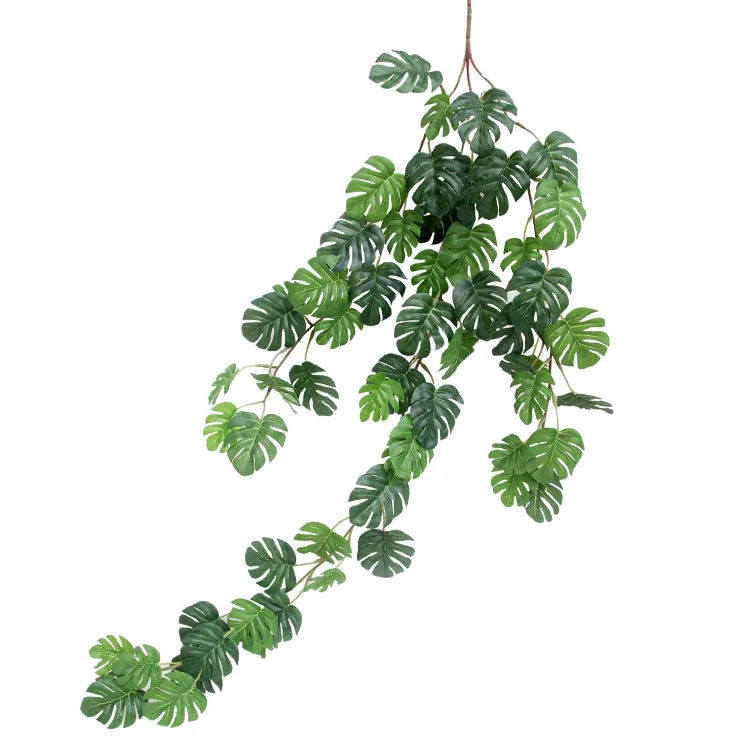 JD149 Artificial turtle back leaf rattan wall hanging green plant home hotel model room decoration