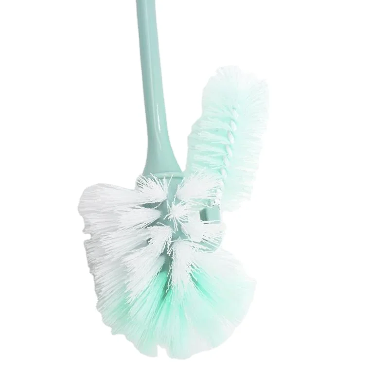 Double hockey toilet brush cleaning round toilet brush