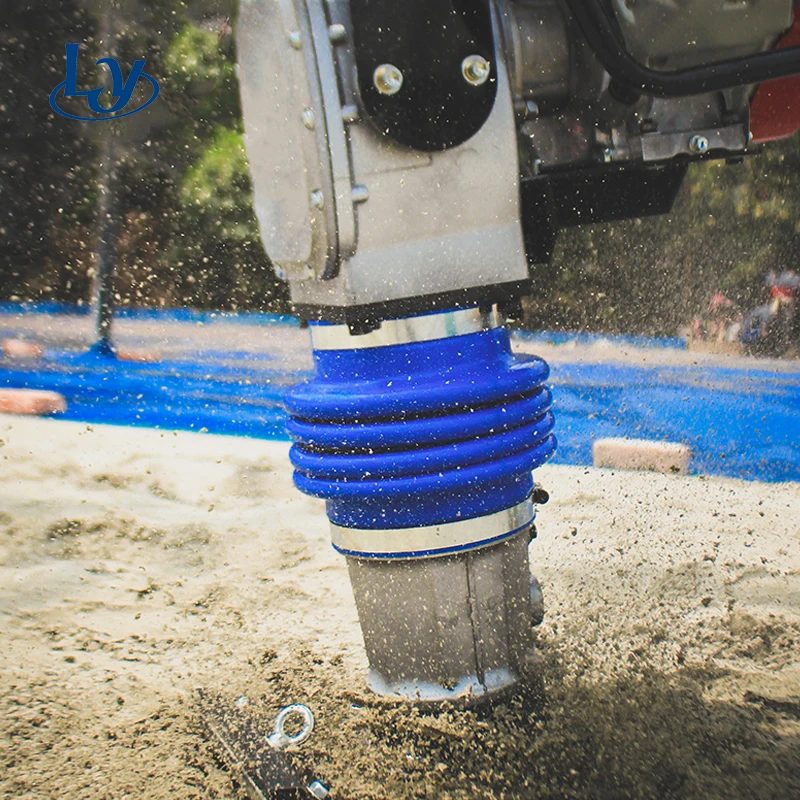 Vibratory gasoline hopping impact tampers for pavement compaction Type HCR125