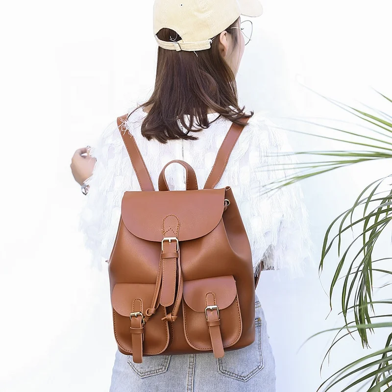 
Fashion Shoulder Bag Rucksack PU Leather Women Girls Ladies Backpack Travel bag Casual Daypack Campus School bags 