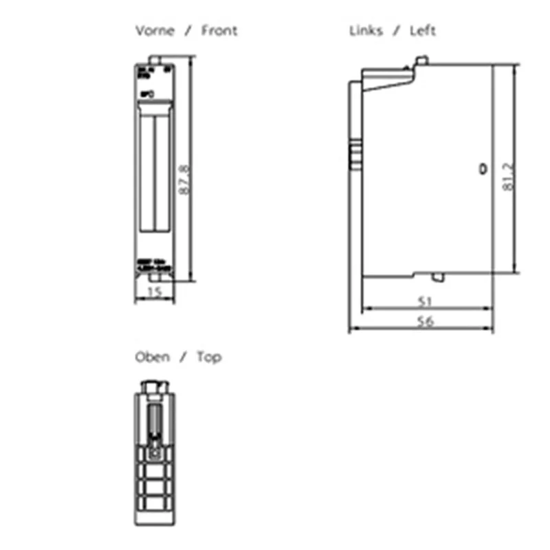 SIEMENS 6ES7134-4JB51-0AB0 PLC SIMATIC DP Electronics module for ET 200S 2/4 AI RTD Standard 15 mm width
