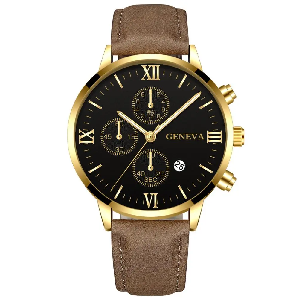Fashion Luxury Men Male Date Alloy Case Sport Quartz Watch Male Clock Top Brand Luxury Relogio Masculino D30
