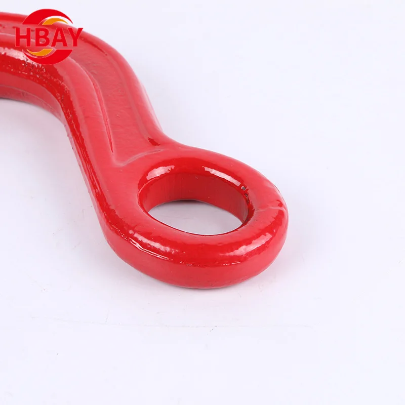 High Quality G80 Alloy Steel Forged Eye Hook Large Opening Foundry Iron Lifting Hook Durable for Heavy Industry Hardware Cranes
