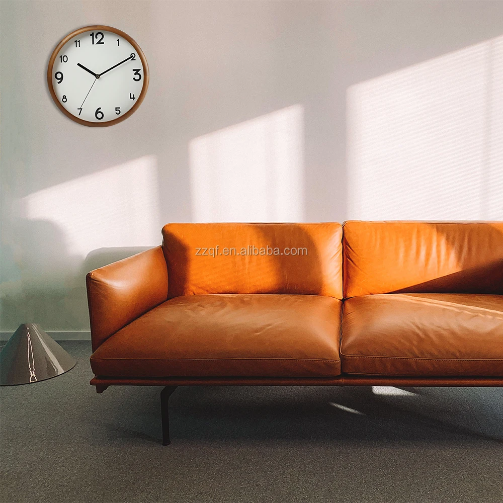 Living Room Decorative Solid Wood Frame House Modern Fashion Wall Clock