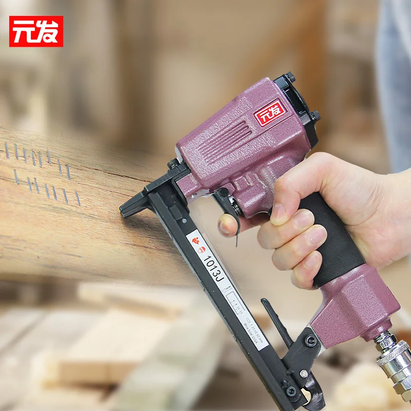 Yanfa 1013J Stapler Pneumatic Fine Wire Stapler Gun 1.15mm diameter for nail 10-13mm