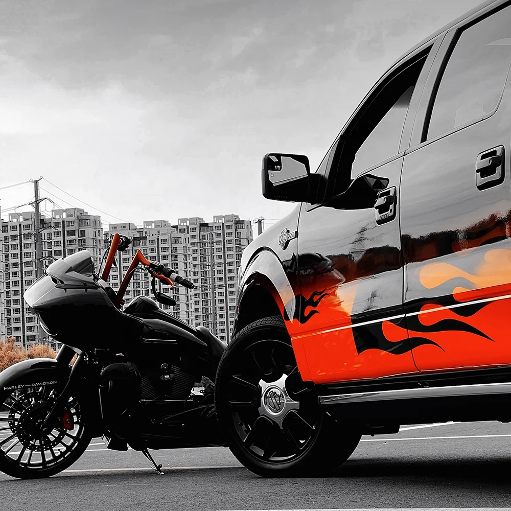 White Air Release ECO Solvent Printable Self Adhesive Vinyl Roll Car Stickers Printing Car Wrap Vinyl Graphic