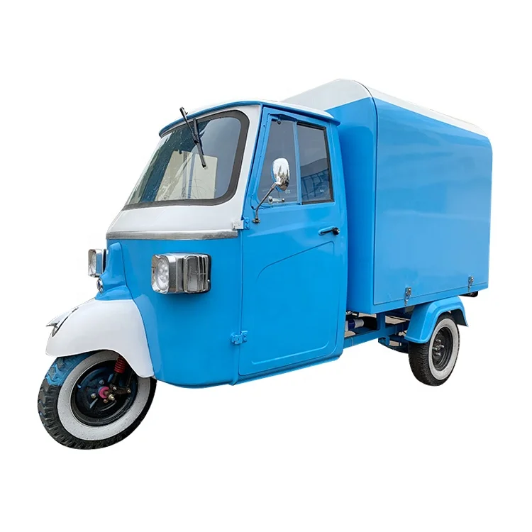 China Cheap Price Mobile Tuk Tuk Food Truck Piaggio Ape Street Sale Pizza Snacks Ice Cream Kiosk Mobile Food Cart For Sale