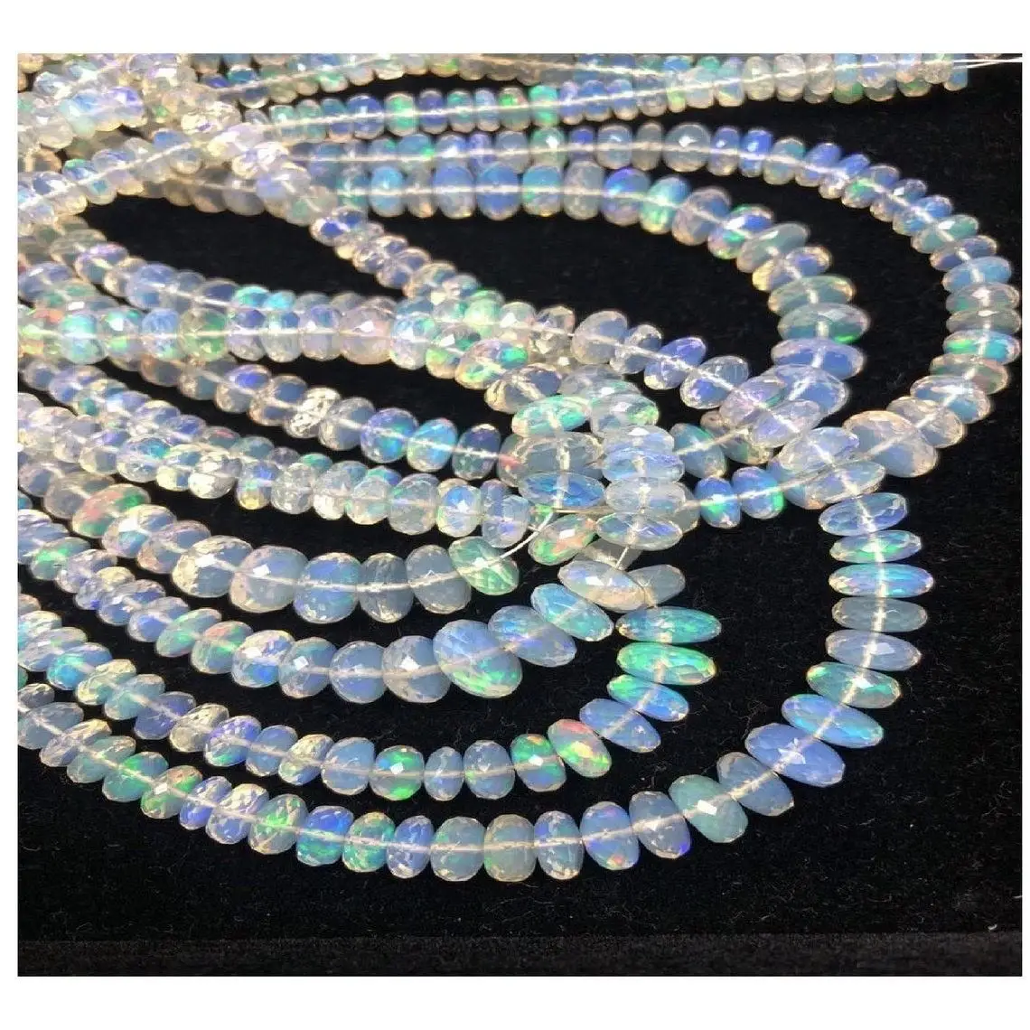 Natural Ethiopian Opal Stone Faceted Beads Strand From Stones Supplier Shop Trending Buy Now