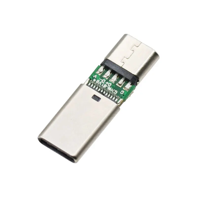 High Quality 24 Pin USB Type C Connector to USB Micro 5 Pin Jack PCB 24.3mm Adapter for Data Transfer Port
