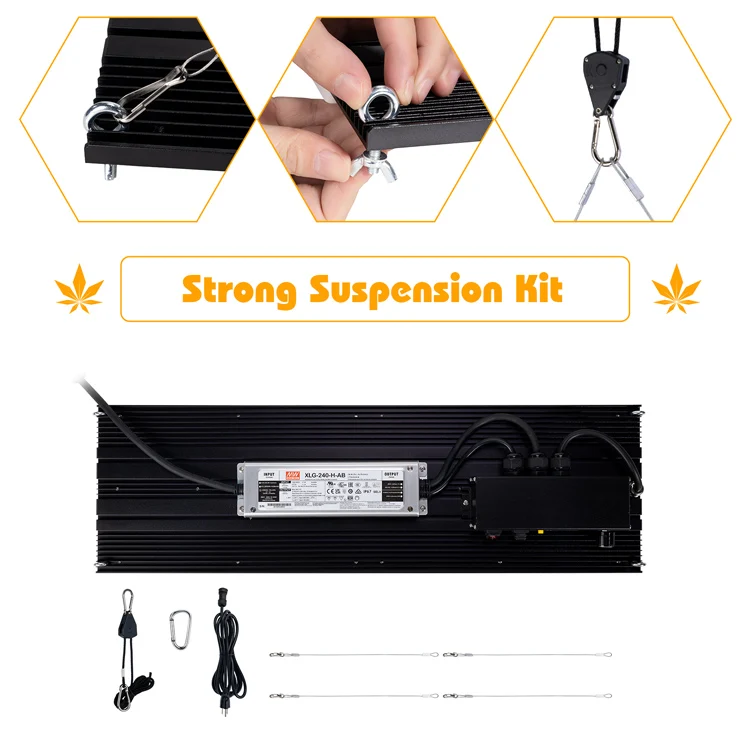 Factory price 240W Pre-assembled led grow lights 288 lm301B with 660nm red led boards for indoor growing